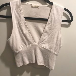 Wilfred Free (Aritzia) • White Crop Top • Size S